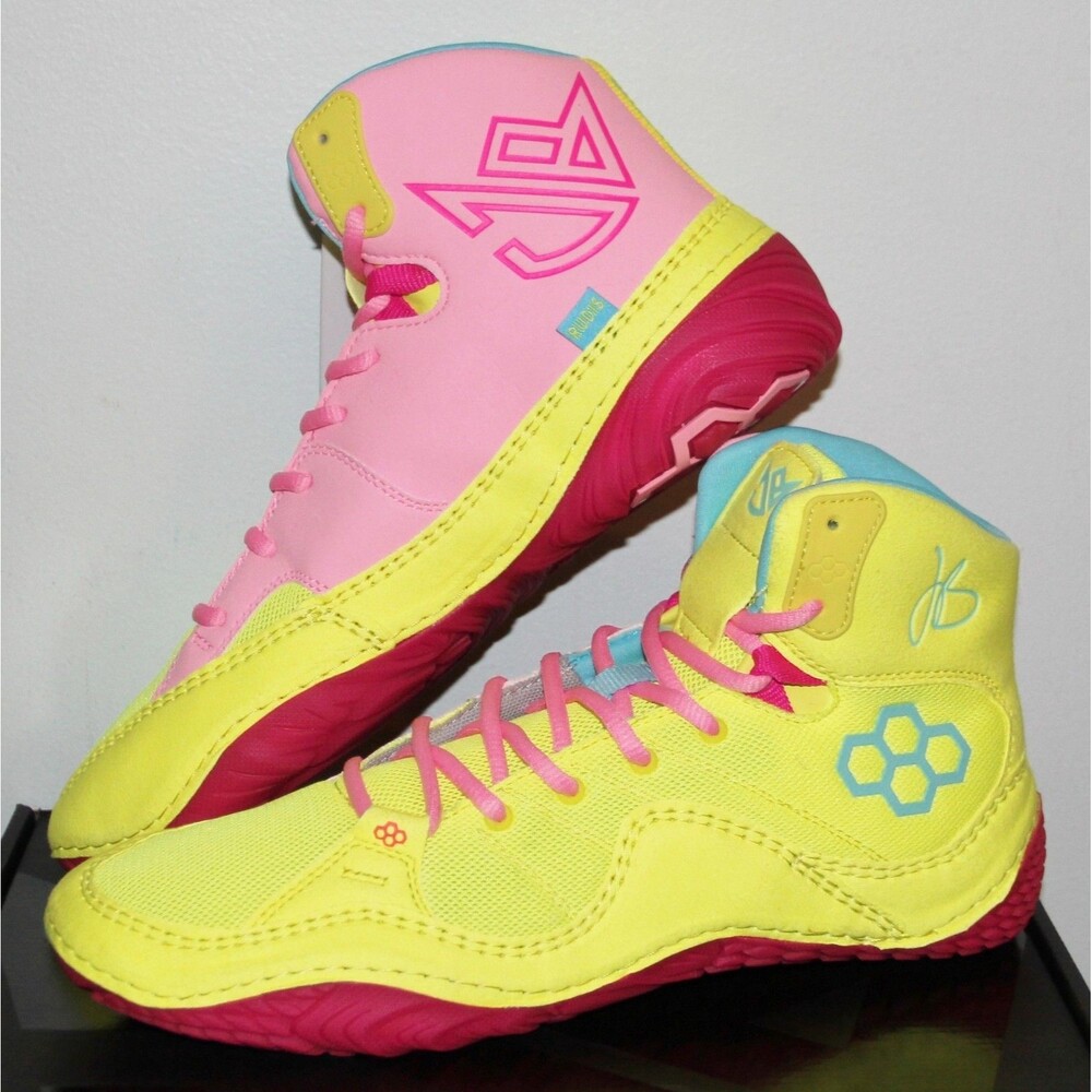 Rudis Jordan Burroughs JB1 Wrestling Shoes Mens 10 Pink Lemonade New